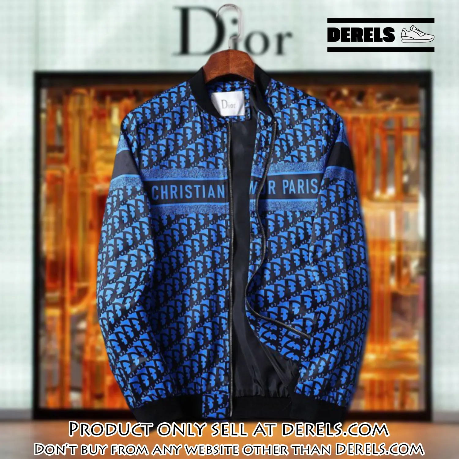 Dior luxury brand varsity zipper jacket vst1033 dr3323971